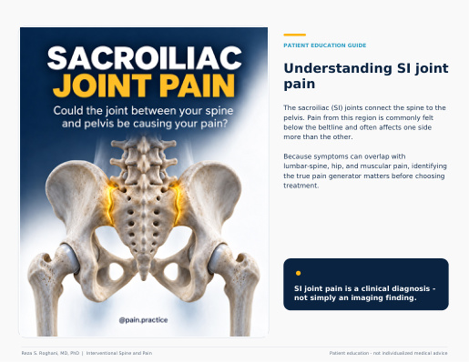 Cover of Sacroiliac joint pain patient guide